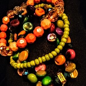 Colorful Beaded Bracelet Set